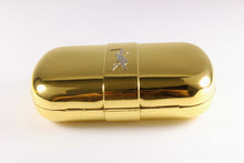 Yves Saint Laurent gold plated minaudière