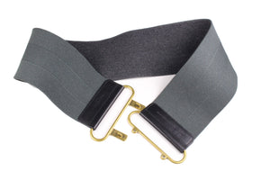 YVES SAINT LAURENT Rive Gauche gray elastic wide belt