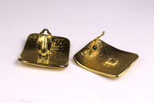 YVES SAINT LAURENT rectangular Logo earrings