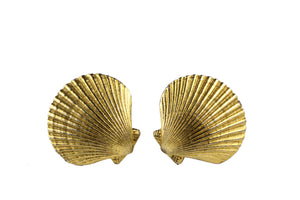 YVES SAINT LAURENT shell earrings