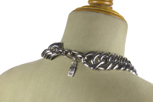 YVES SAINT LAURENT chunky chain choker necklace