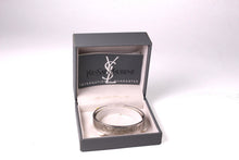 YVES SAINT LAURENT silver open cuff bracelet