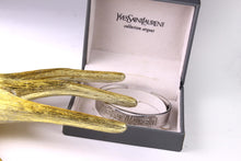 YVES SAINT LAURENT silver open cuff bracelet