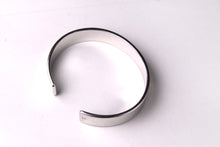 YVES SAINT LAURENT silver open cuff bracelet