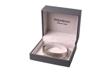 YVES SAINT LAURENT silver open cuff bracelet