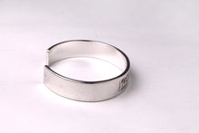 YVES SAINT LAURENT silver open cuff bracelet