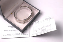 YVES SAINT LAURENT silver open cuff bracelet