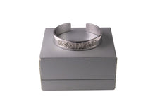 YVES SAINT LAURENT silver open cuff bracelet