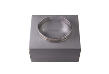 YVES SAINT LAURENT silver open cuff bracelet