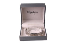YVES SAINT LAURENT silver open cuff bracelet
