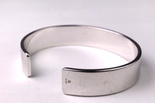 YVES SAINT LAURENT silver open cuff bracelet