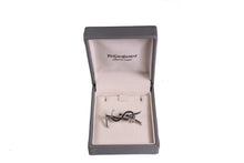 YVES SAINT LAURENT Logo silver brooch