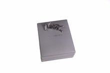 YVES SAINT LAURENT Logo silver brooch