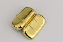 YVES SAINT LAURENT gold plated pillbox