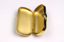 YVES SAINT LAURENT gold plated pillbox