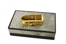 YVES SAINT LAURENT gold plated pillbox