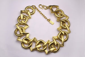 YVES SAINT LAURENT chain link necklace