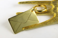 YVES SAINT LAURENT Y-mail large envelope key-ring bag charm