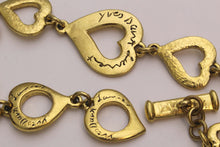 YVES SAINT LAURENT heart chain link bracelet