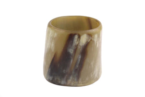 YVES SAINT LAURENT large cuff horn bracelet
