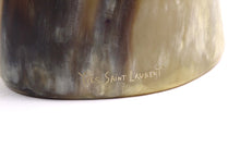 YVES SAINT LAURENT large cuff horn bracelet
