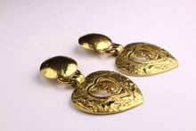 YVES SAINT LAURENT Logo heart dangle earrings