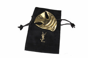 YVES SAINT LAURENT large fish brooch