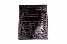 Double back baby crocodile skin wallet