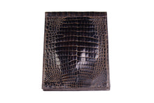 Double back baby crocodile skin wallet