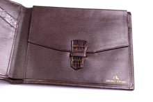Double back baby crocodile skin wallet