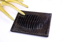 Double back baby crocodile skin wallet