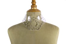 Yves Saint Laurent clear plexiglass rhinestones necklace