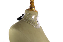 Yves Saint Laurent clear plexiglass rhinestones necklace