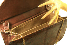 Patchwork snakeskin handbag