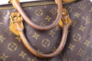 LOUIS VUITTON Speedy 30 brown monogram canvas bag