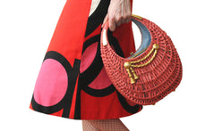 KORET pink wicker basket purse