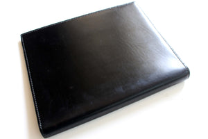 HERMÈS black leather planner cover