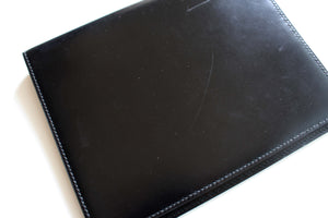 HERMÈS black leather planner cover