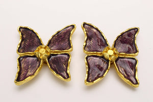 YVES SAINT LAURENT butterfly earrings