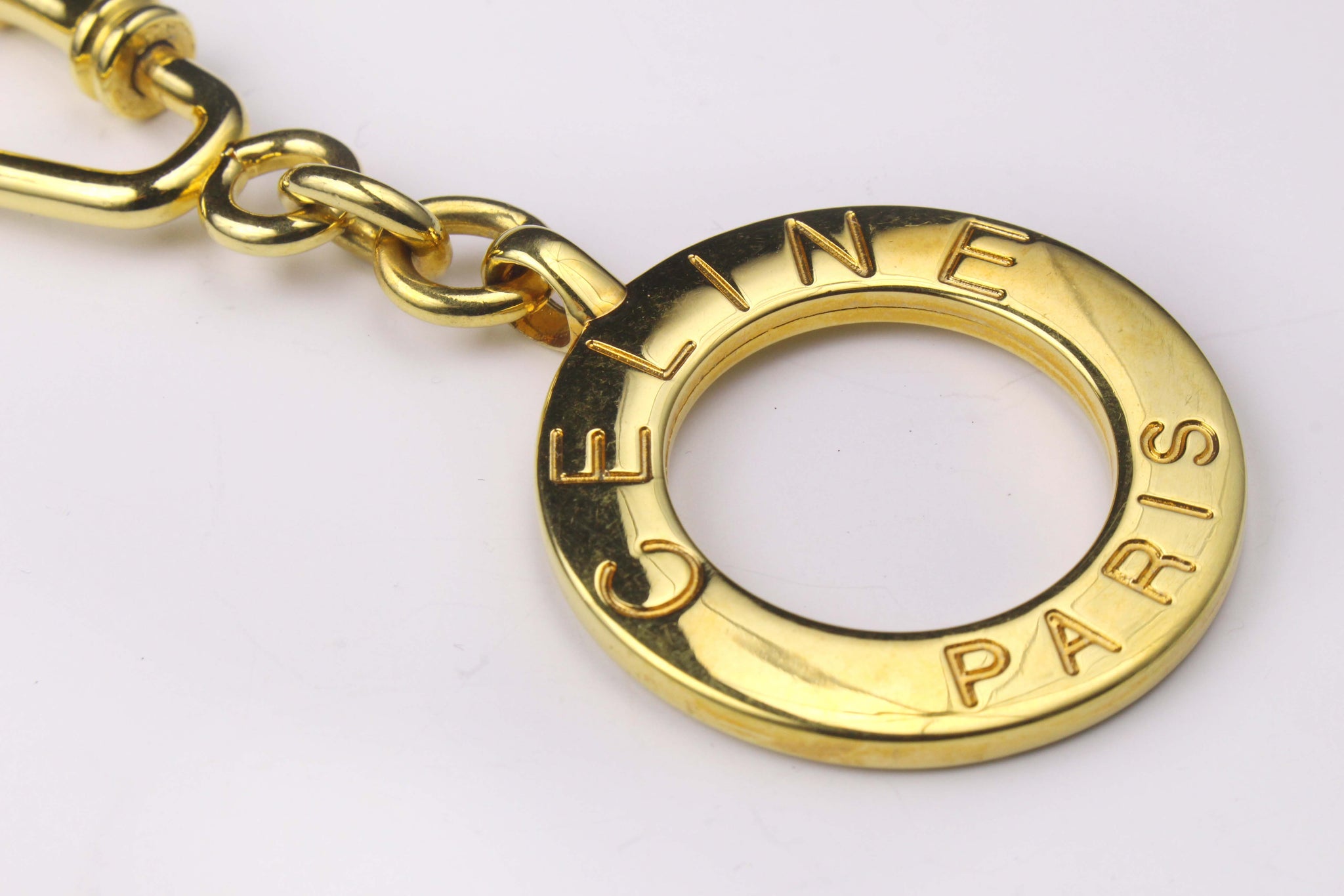 CELINE PARIS disc key-ring bag charm