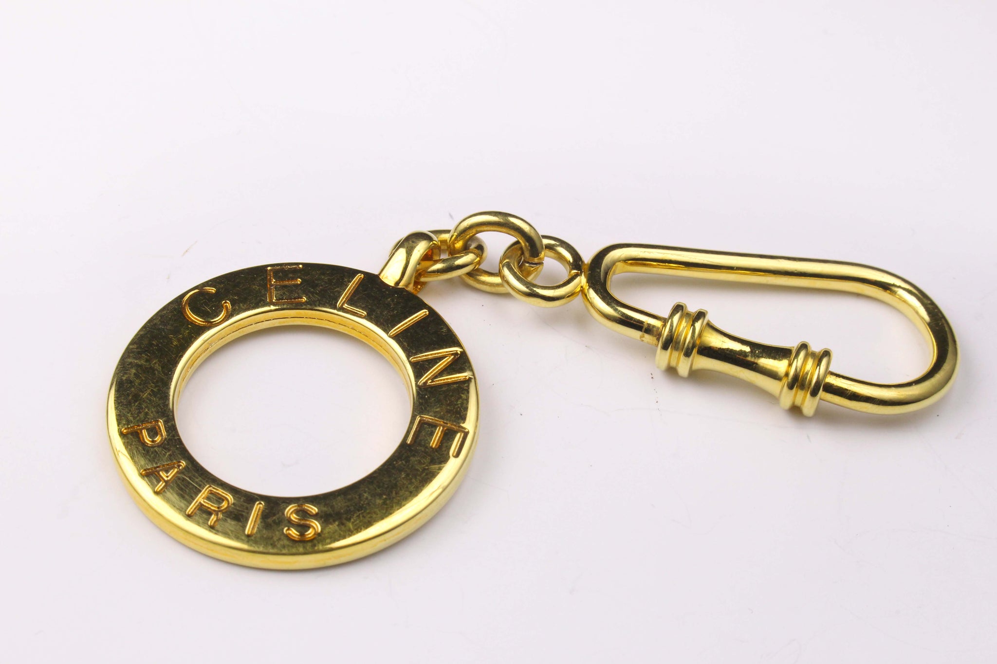 CELINE PARIS disc key-ring bag charm – Vintage Carwen