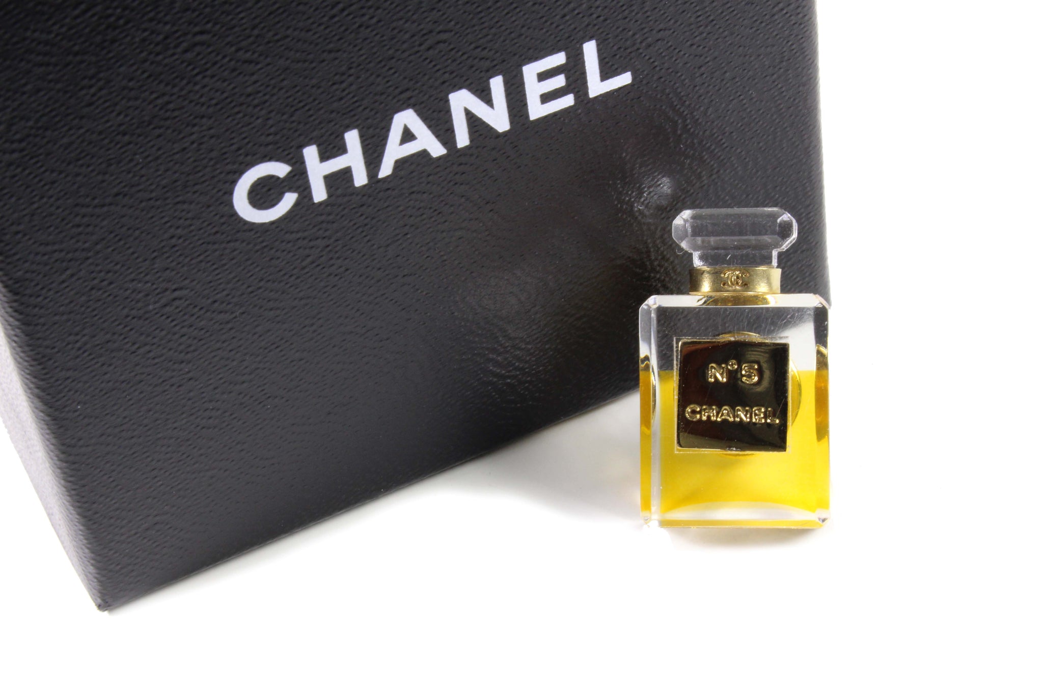 Vintage CHANEL Iconic No.5 Stick Pin Brooch at 1stDibs