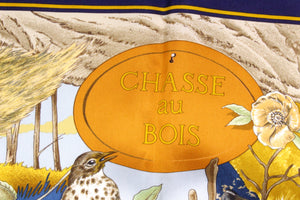HERMÈS scarf “Chasse au Bois” by Carl De Parcevaux
