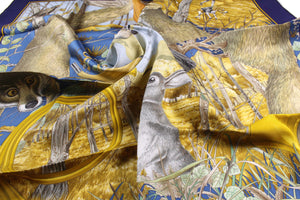 HERMÈS scarf “Chasse au Bois” by Carl De Parcevaux