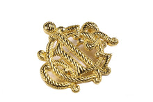 CHRISTIAN DIOR Logo rope brooch