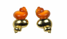 CHRISTIAN DIOR shell earrings