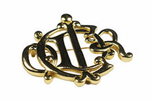 CHRISTIAN DIOR large logo brooch necklace pendant