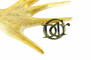 CHRISTIAN DIOR Parfums Logo brooch