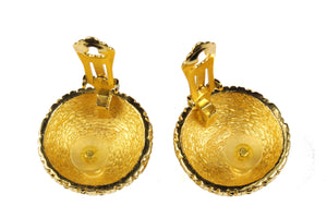 CHRISTIAN DIOR hemisphere earrings