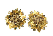 CHRISTIAN LACROIX leopard print earrings